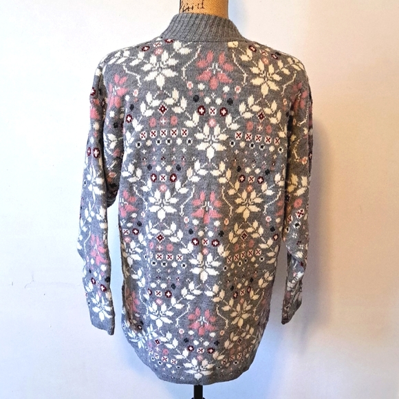 Vintage Dana Scott Fair Isle Snowflake Christmas Sweater - Picture 4 of 10